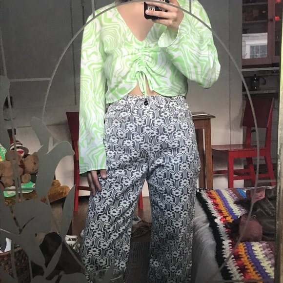 tach clothing floral denim - Picture 5 of 6